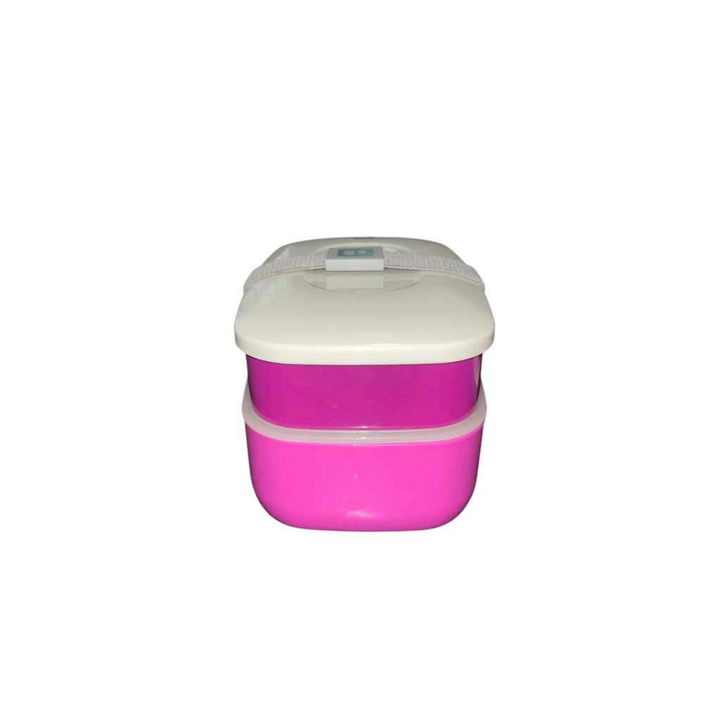 Bento Lunch Box Stackable Strap Dividers Pink Purple